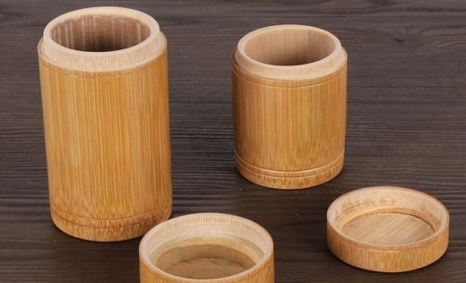 Bamboo Tea canister or Bamboo Tea Jar